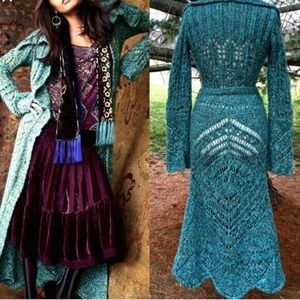 Free People Budapest Dream Maxi Cardigan Sweater